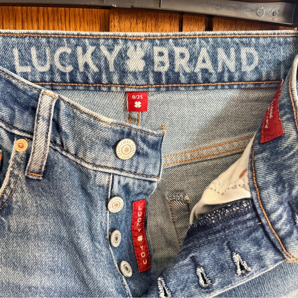 Lucky Brand Women's Light Wash High-Rise Button-Fly Jeans Size 0/25
